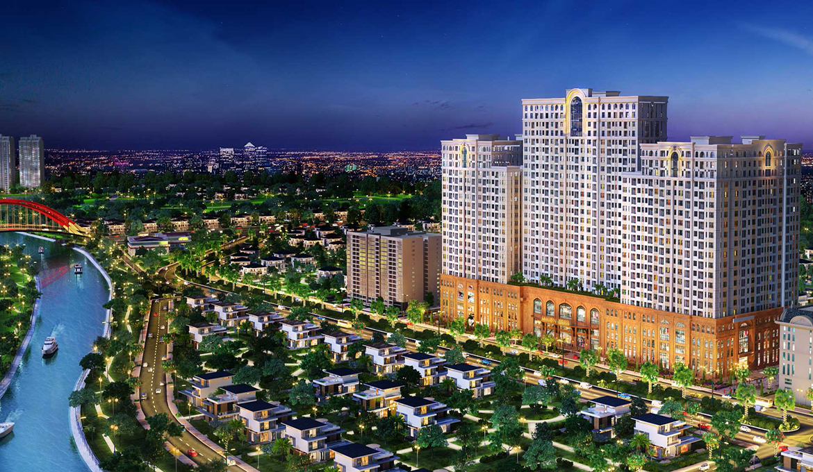 Phối cảnh tổng thể dự án căn hộ chung cư Saigon Mia khu dân cư Trung Sơn