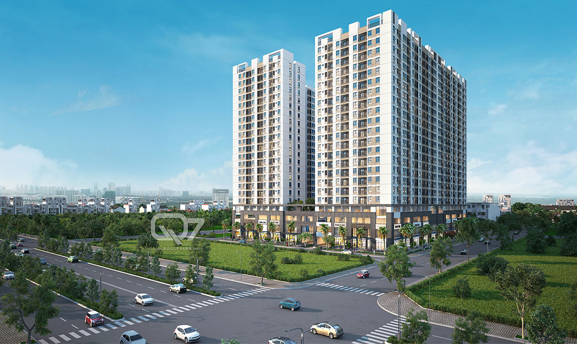 Phối cảnh dự án căn hộ chung cư, shophouse, office Q7 Boulevard đường Nguyễn Lương Bằng quận 7