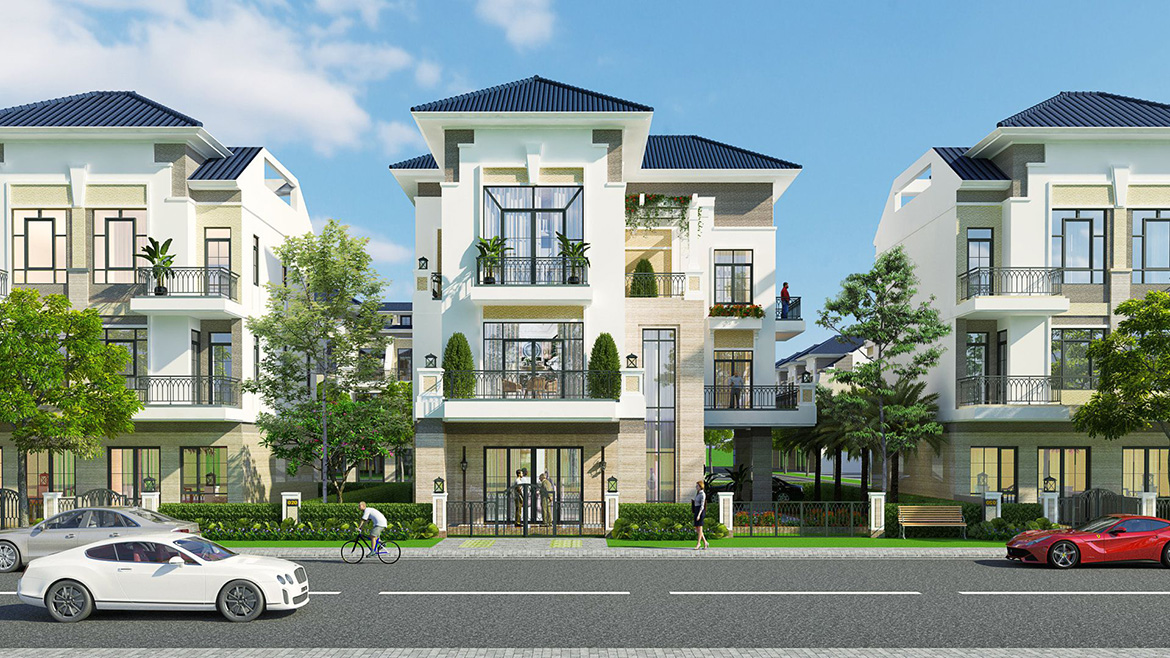 Phối cảnh dự án nhà phố biệt thự Verosa Park Khang Điền Quận 9