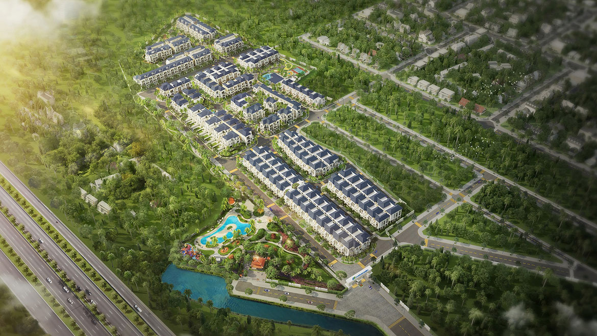 Phối cảnh dự án nhà phố biệt thự Verosa Park Khang Điền Quận 9
