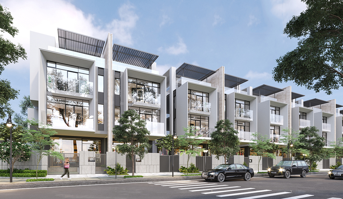 Phối cảnh dự án nhà phố The Standard An Gia Bình Dương