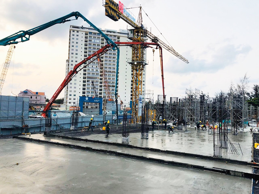 Tiến độ xây dựng dự án căn hộ chung cư The Sóng Vũng Tàu tháng 4.2020
