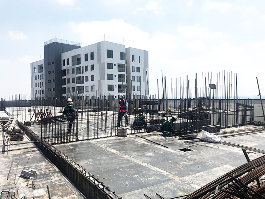 Tiến độ xây dựng dự án căn hộ Sky89 Quận 7 tháng 05.2020 - Lắp dựng coffa sàn tầng 22 Tiến độ xây dựng dự án căn hộ Sky89 Quận 7 tháng 05.2020