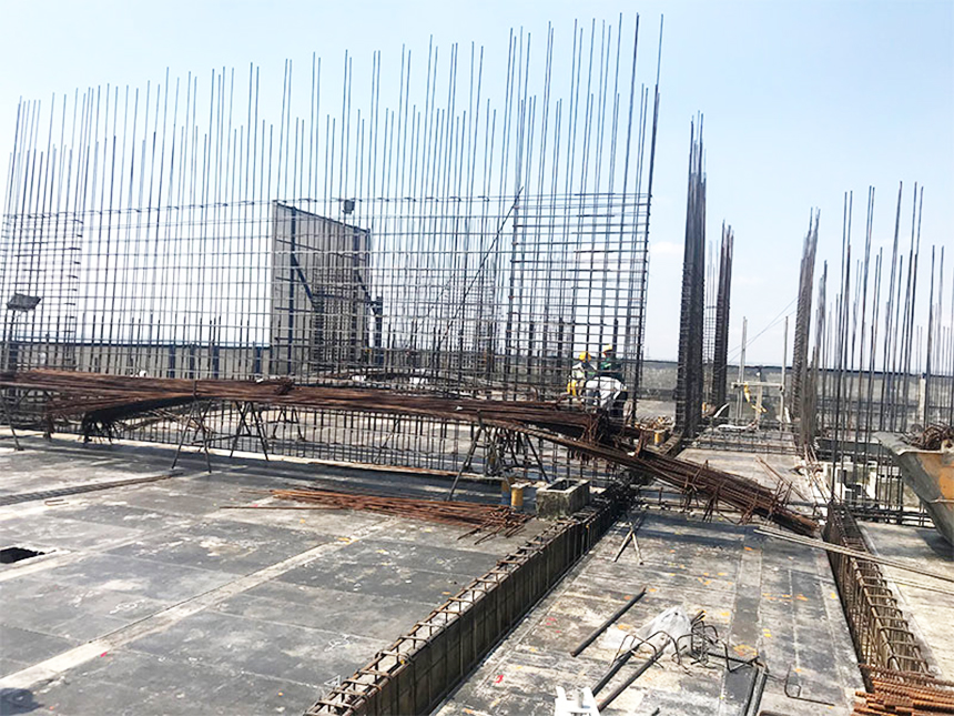 Tiến độ xây dựng dự án căn hộ Sky89 Quận 7 tháng 05.2020 - Lắp đặt thép vách tầng 22 Tiến độ xây dựng dự án căn hộ Sky89 Quận 7 tháng 05.2020