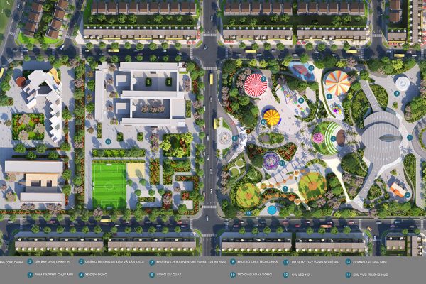 Tiện ích dự án nhà phố đất nền Gem Sky World Long Thành Đồng Nai