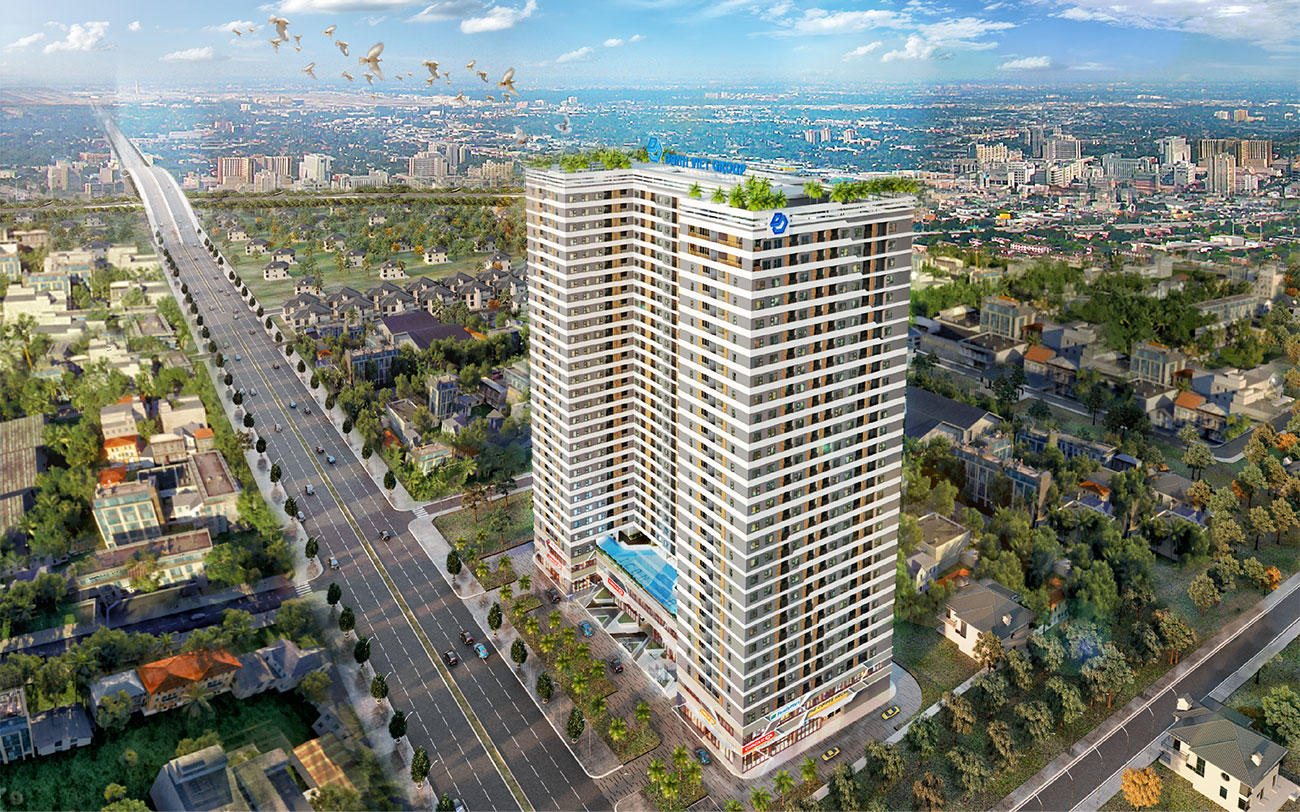 Phối cảnh tổng thể dự án căn hộ chung cư Icon Plaza Bình Dương
