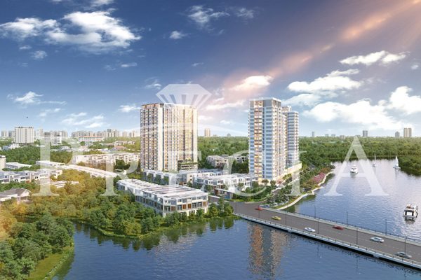 Phối cảnh tổng thể dự án căn hộ chung cư Precia Quận 2 đường Nguyễn Thị Định