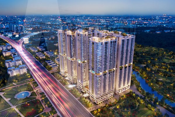 Phối cảnh tổng thể dự án căn hộ chung cư Astral City Thuận An Bình Dương