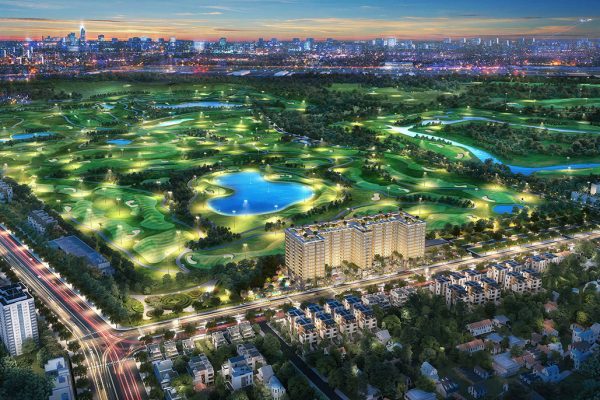 Phối cảnh tổng thể dự án căn hộ chung cư Golf View Palace Tân Bình đường Tân Sơn
