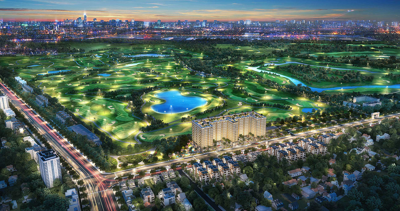 Phối cảnh tổng thể dự án căn hộ chung cư Golf View Palace Tân Bình đường Tân Sơn