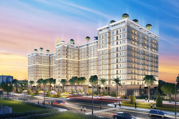 Phối cảnh tổng thể dự án căn hộ chung cư Golf View Palace Tân Bình đường Tân Sơn