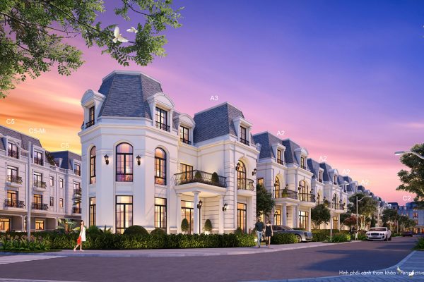 Phối cảnh tổng thể dự án nhà phố biệt thự Ameile Villa Phú Mỹ Hưng