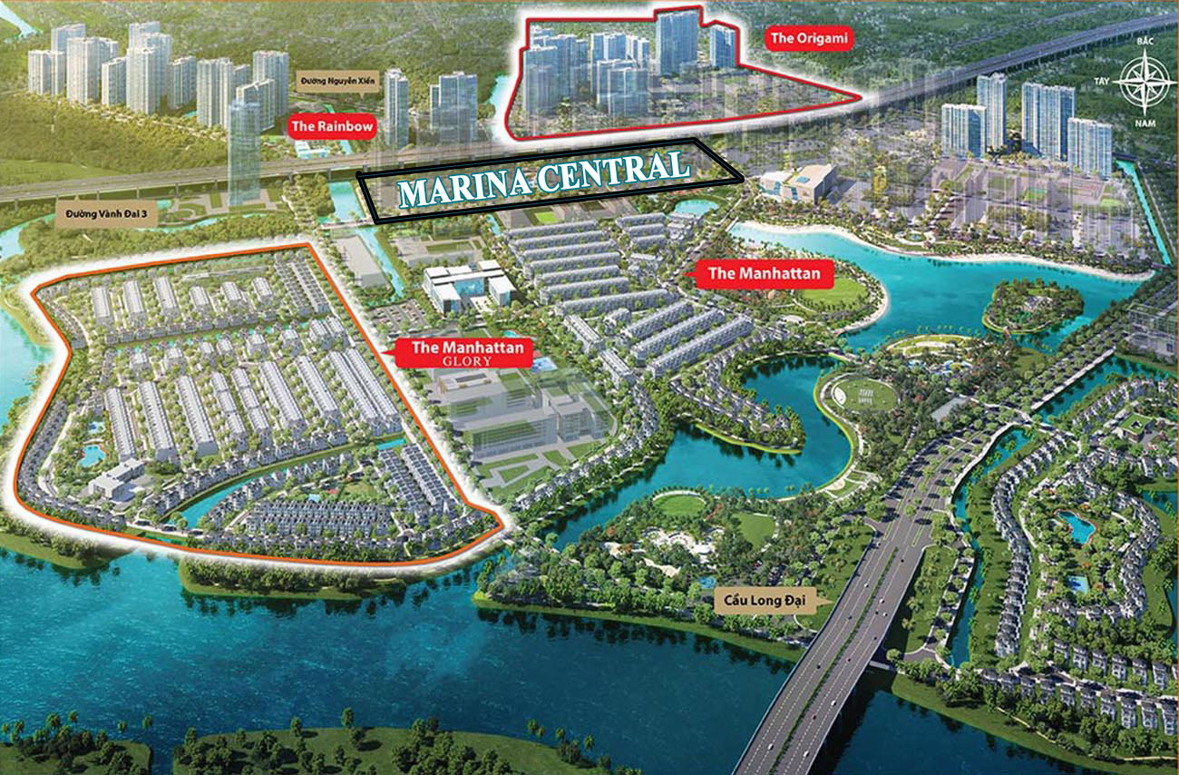Vị trí địa chỉ dự án căn hộ chung cư Marina Central Quận 9 chủ đầu tư Masterise Homes