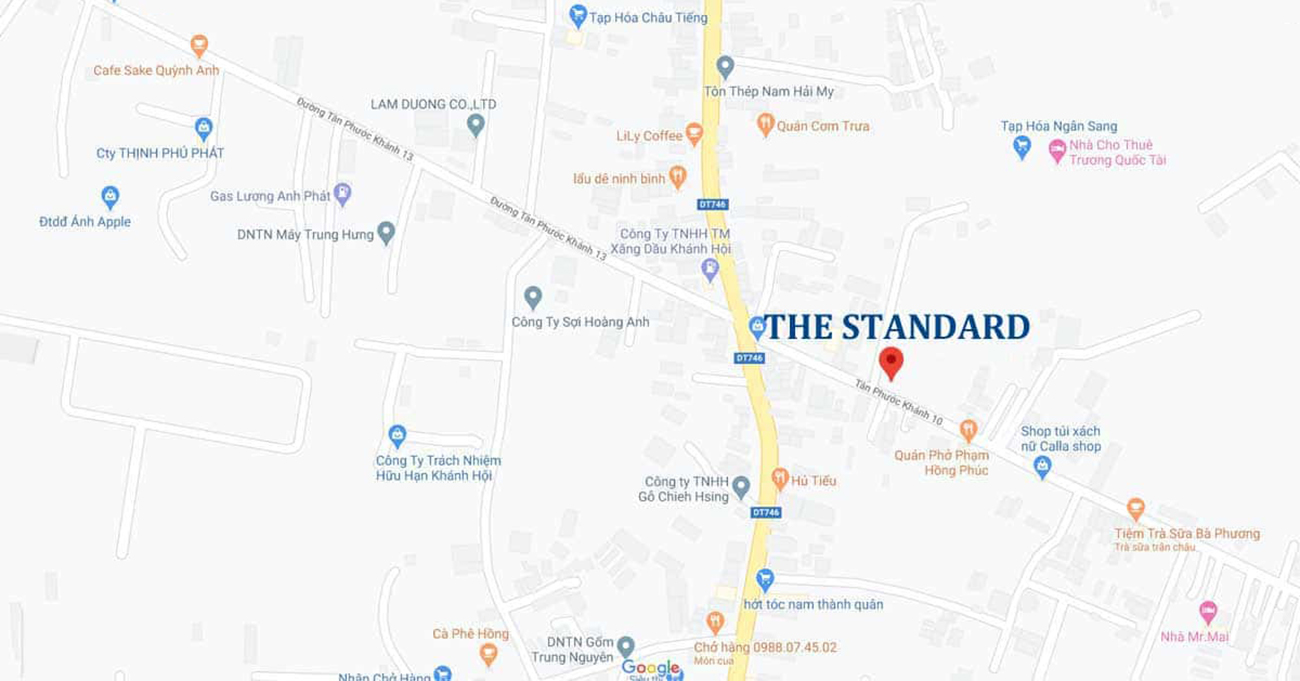 Vị trí địa chỉ dự án nhà phố The Standard Bình Dương chủ đầu tư An Gia Vị trí địa chỉ dự án nhà phố The Standard Bình Dương chủ đầu tư An Gia