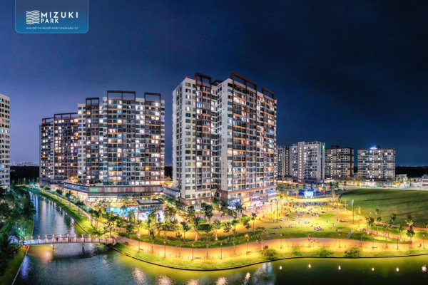 Hình ảnh thực tế dự án căn hộ chung cư Mizuki Park Bình Chánh