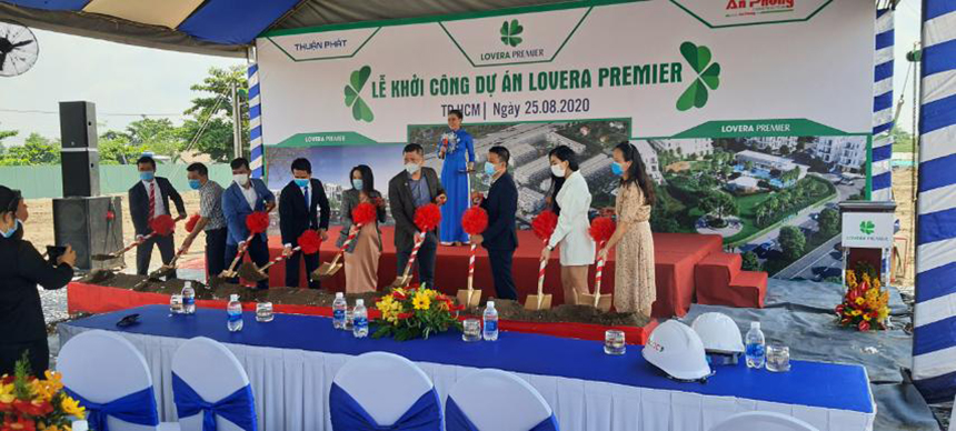 Lễ khởi công dự án nhà phố Lovera Premier Bình Chánh ngày 25/08/2020