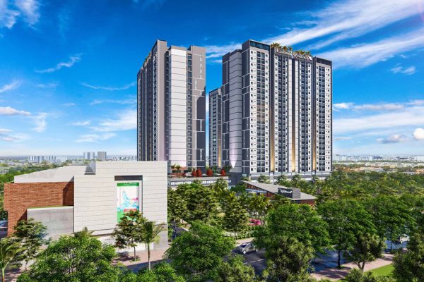 Phối cảnh tổng thể dự án căn hộ chung cư Eco Xuân Thuận An Bình Dương
