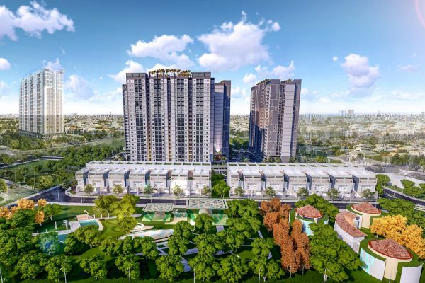Phối cảnh tổng thể dự án căn hộ chung cư Eco Xuân Thuận An Bình Dương