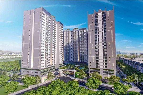 Phối cảnh tổng thể dự án căn hộ chung cư Eco Xuân Thuận An Bình Dương