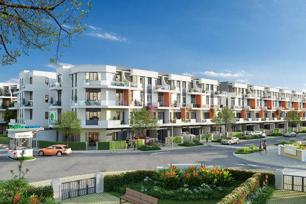 Phối cảnh tổng thể dự án nhà phố Lovera Premier Bình Chánh