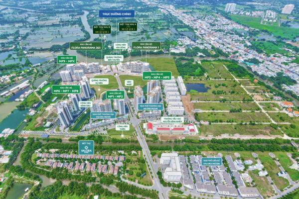 Quy mô tổng thể dự án căn hộ chung cư Mizuki Park Bình Chánh