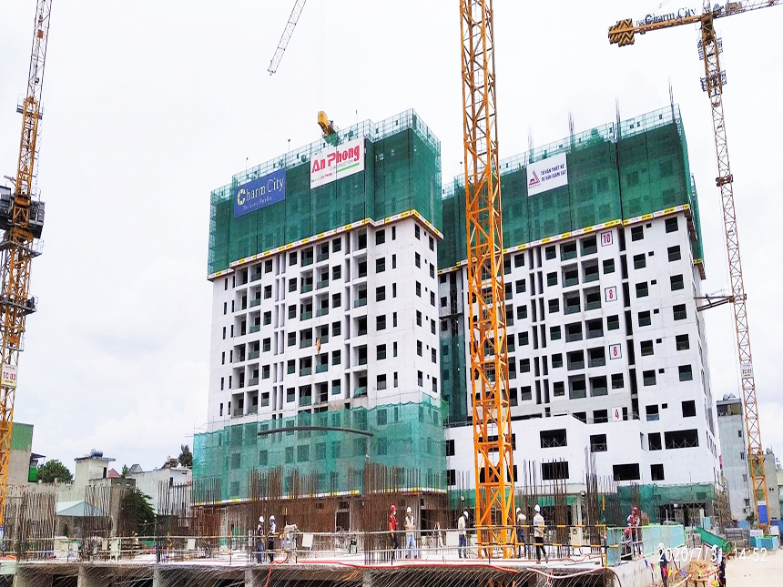Tiến độ xây dựng dự án căn hộ Charm City Bình Dương tháng 8.2020