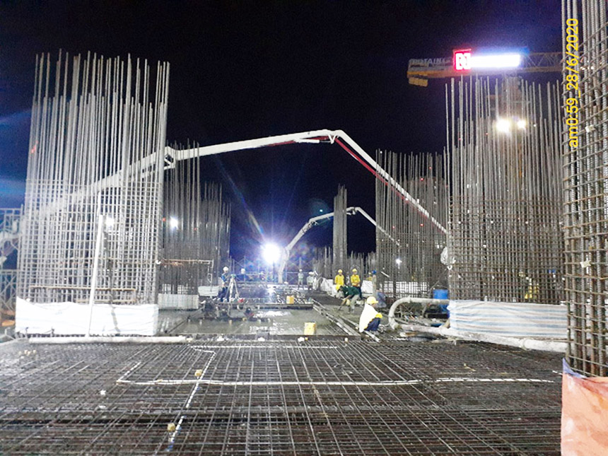 Tiến độ xây dựng dự án căn hộ The Sóng Vũng Tàu tháng 08.2020 - Đổ bê tông tầng 7 Tiến độ xây dựng dự án căn hộ The Sóng Vũng Tàu tháng 08.2020