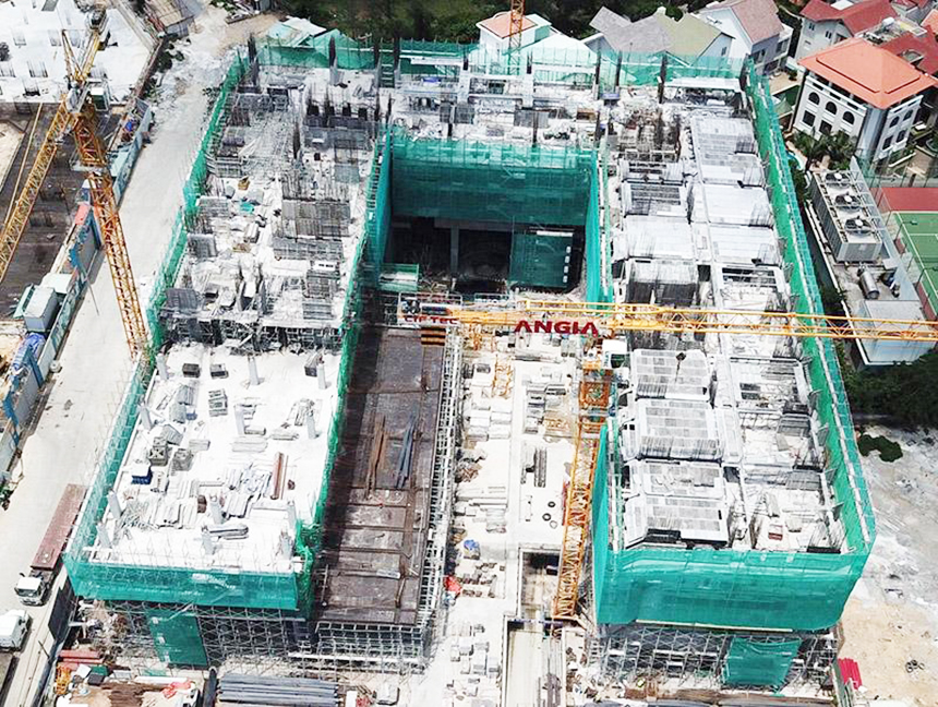 Tiến độ xây dựng dự án căn hộ The Sóng Vũng Tàu tháng 08.2020 Tiến độ xây dựng dự án căn hộ The Sóng Vũng Tàu tháng 08.2020
