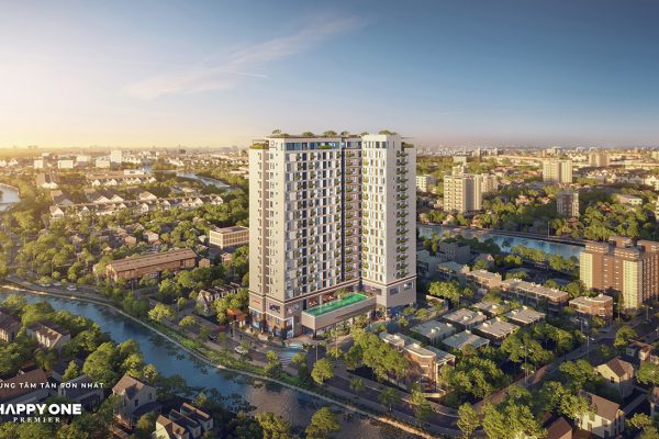 Phối cảnh tổng thể dự án căn hộ chung cư Happy One Premier Quận 12