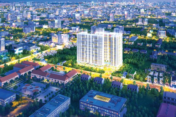 Phối cảnh tổng thể dự án căn hộ chung cư Legacy Central Bình Dương chủ đầu tư Kim Oanh Group