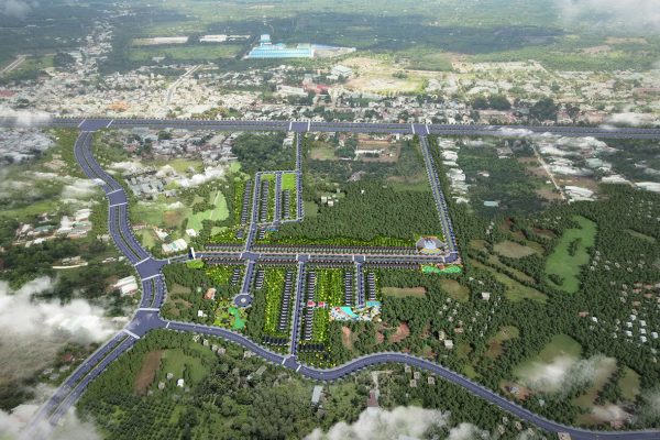 Phối cảnh tổng thể dự án đất nền nhà phố Tân Phú Garden Đồng Nai