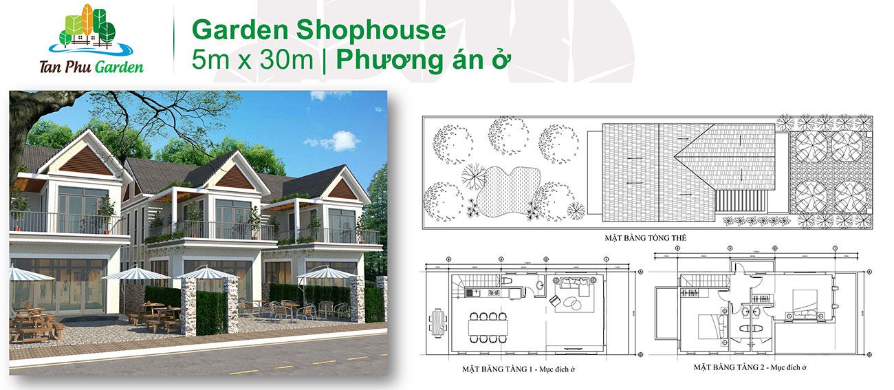 Thiết kế dự án đất nền nhà phố Tân Phú Garden Đồng Nai