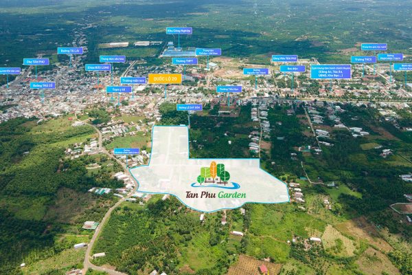 Vị trí địa chỉ dự án đất nền nhà phố Tân Phú Garden Đồng Nai