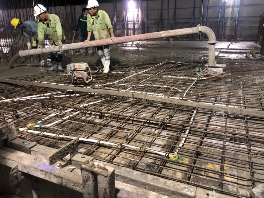 Tiến độ xây dựng dự án căn hộ Sky89 Quận 7 tháng 10.2020 - Đổ bê tông sàn tầng 34 Tiến độ xây dựng dự án căn hộ Sky89 Quận 7 tháng 10.2020