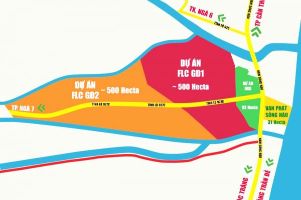 Vị trí địa chỉ dự án đất nền sổ đỏ Fenix City Cần Thơ