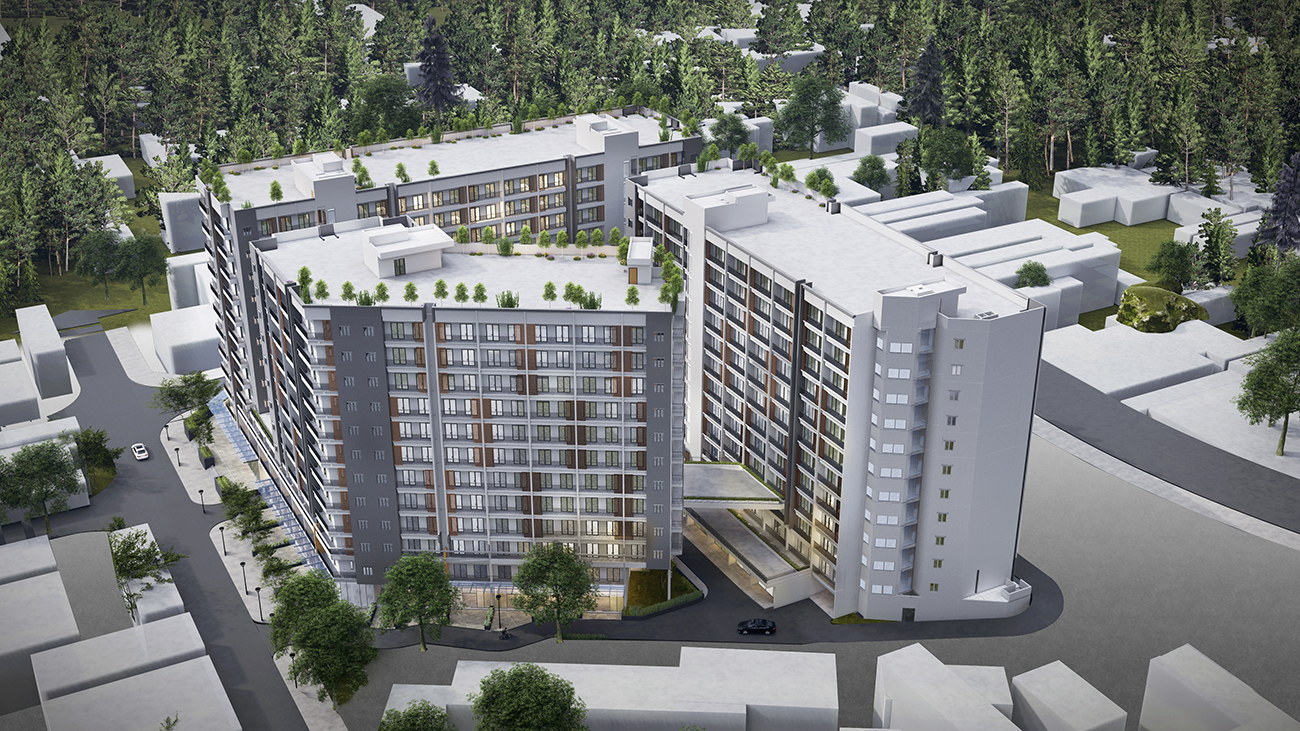 Phối cảnh tổng thể dự án nhà phố biệt thự căn hộ chung cư Takara Residence Thủ Dầu Một Bình Dương
