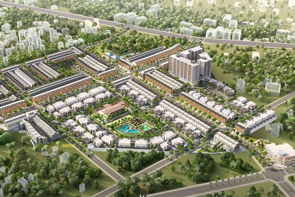 Phối cảnh tổng thể dự án nhà phố biệt thự căn hộ chung cư Takara Residence Thủ Dầu Một Bình Dương