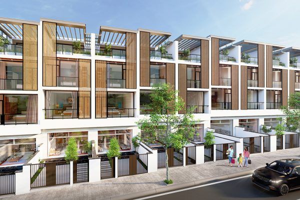 Phối cảnh tổng thể dự án nhà phố biệt thự căn hộ chung cư Takara Residence Thủ Dầu Một Bình Dương