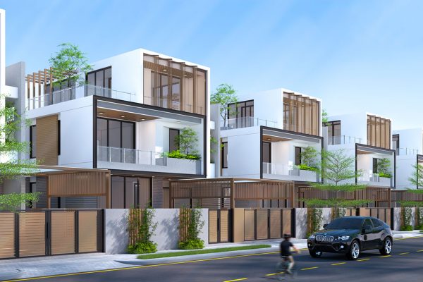 Phối cảnh tổng thể dự án nhà phố biệt thự căn hộ chung cư Takara Residence Thủ Dầu Một Bình Dương