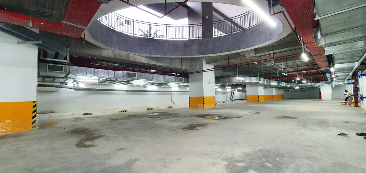 Hình ảnh thực tế tầng hầm rất thông thoáng dự án căn hộ chung cư River Panorama Quận 7 đường Hoàng Quốc Việt chủ đầu tư An Gia Hình ảnh thực tế dự án căn hộ chung cư River Panorama Quận 7 đường Hoàng Quốc Việt chủ đầu tư An Gia