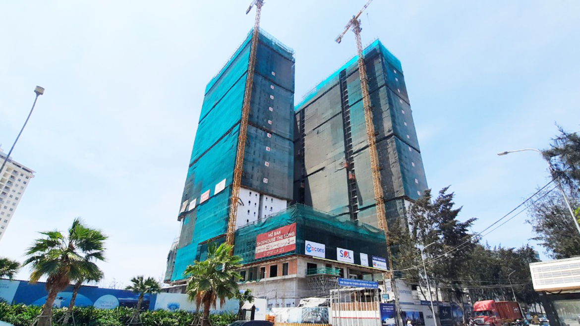 Tiến độ xây dựng dự án căn hộ The Sóng Vũng Tàu tháng 04.2021