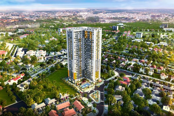 Phối cảnh tổng thể dự án căn hộ chung cư Bcons Sala Bình Dương