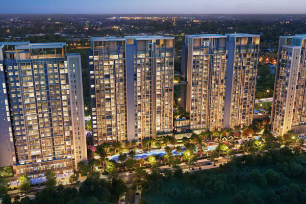 Phối cảnh tổng thể căn hộ chung cư dự án Celesta Heights đường Nguyễn Hữu Thọ chủ đầu tư Keppel Land