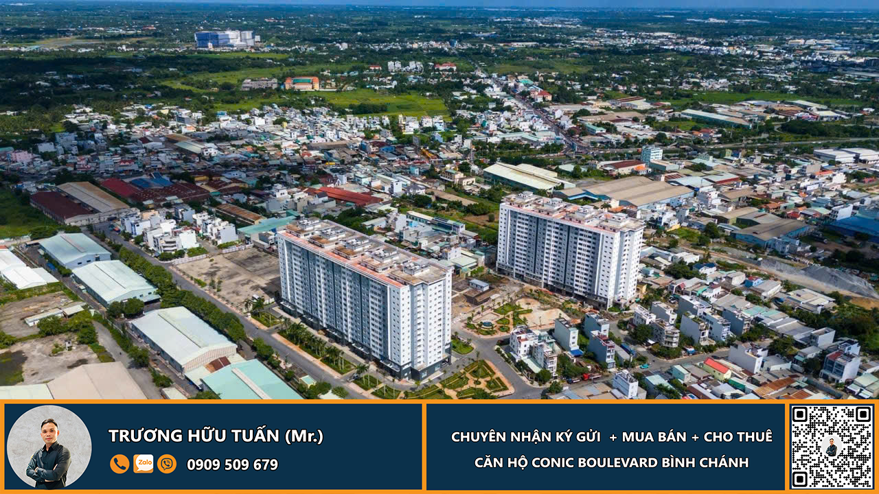 Hình ảnh thực tế dự án căn hộ chung cư Conic Boulevard Bình Chánh