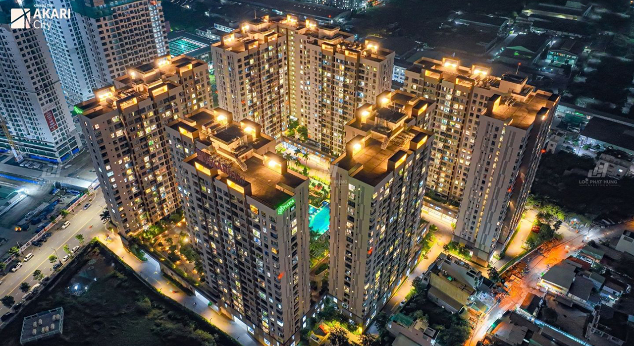 Hình ảnh thực tế dự án căn hộ chung cư Akari City Bình Tân giai đoạn 1 đã bàn giao năm 2021