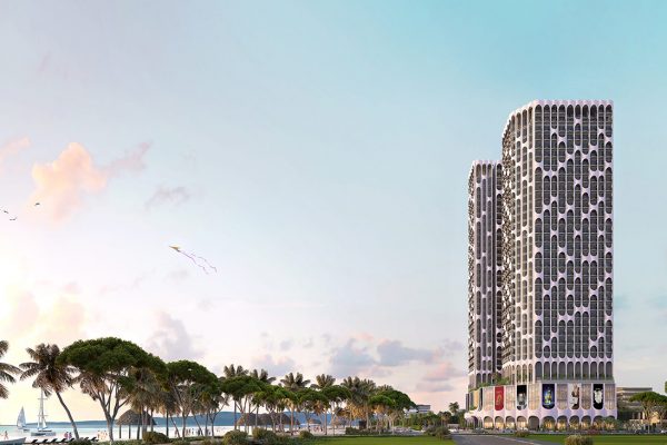 Phối cảnh tổng thể dự án căn hộ chung cư Asiana Đà Nẵng chủ đầu tư Gotec Land