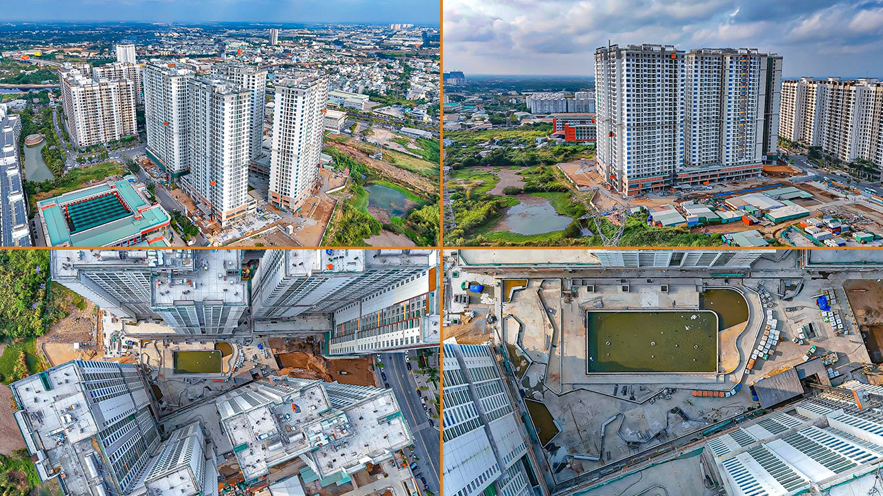 Tiến độ thực tế dự án căn hộ chung cư Akari City Bình Tân giai đoạn 2