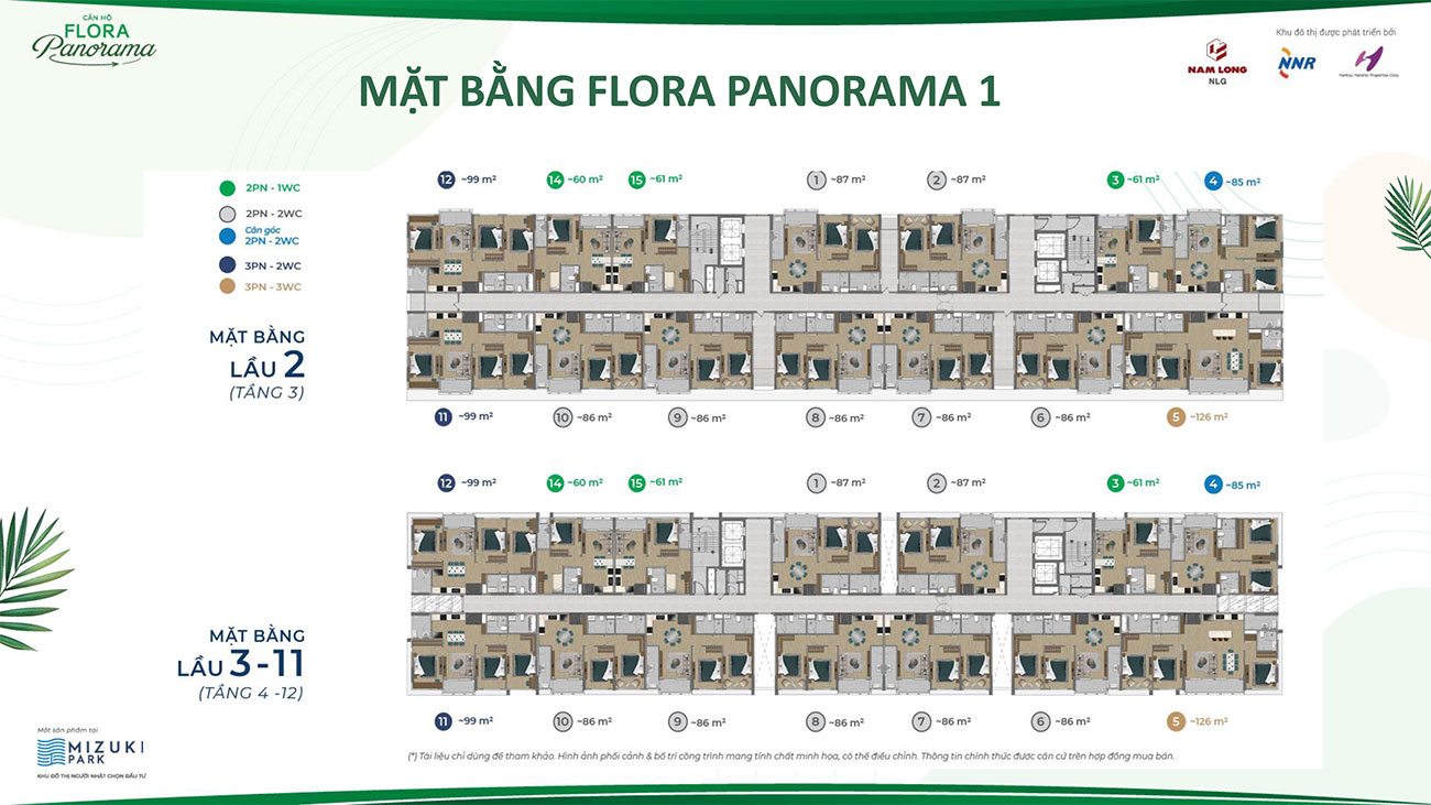 Mặt bằng chi tiết dự án căn hộ Flora Panorama