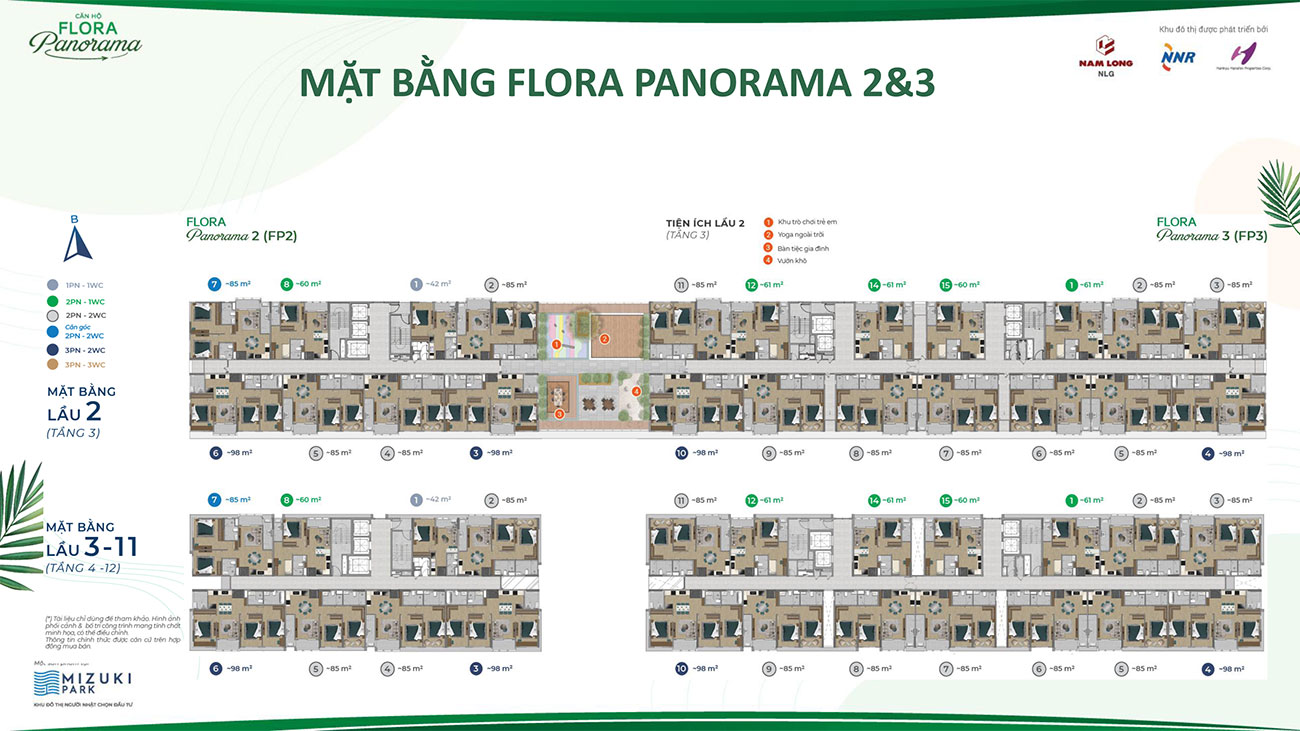 Mặt bằng chi tiết dự án căn hộ Flora Panorama