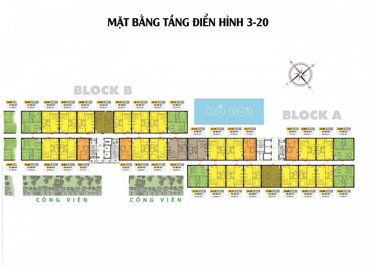 Mặt bằng dự án Bcons Polygon Dĩ An